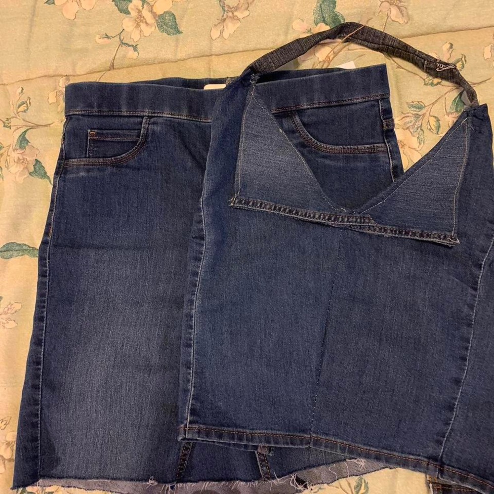 Maxxxine Denim Halter Mini Set